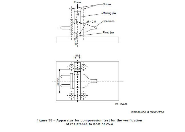 Fig38 IEC60884-1 IEC Test Equipment , 20N Compression Test Apparatus 0